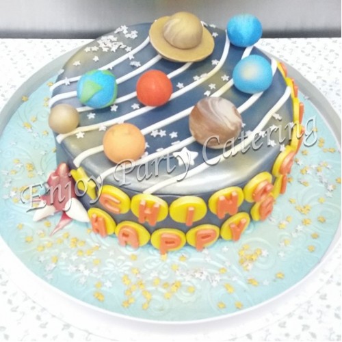 太空主題蛋糕